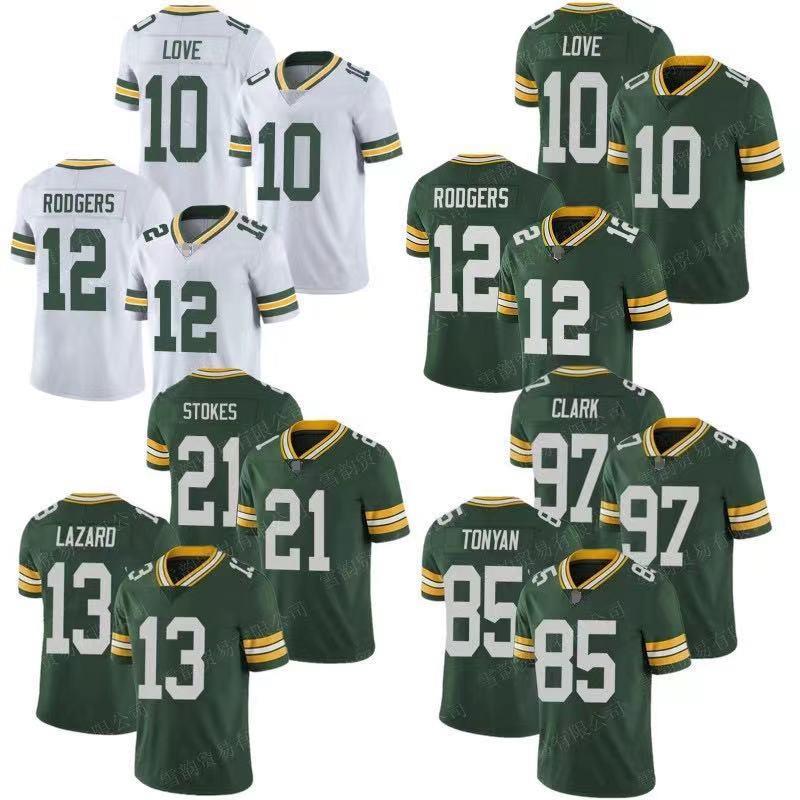 2021Legendary Jersey Packer10 Love 12 Rodgers 21 Stokes Jersey