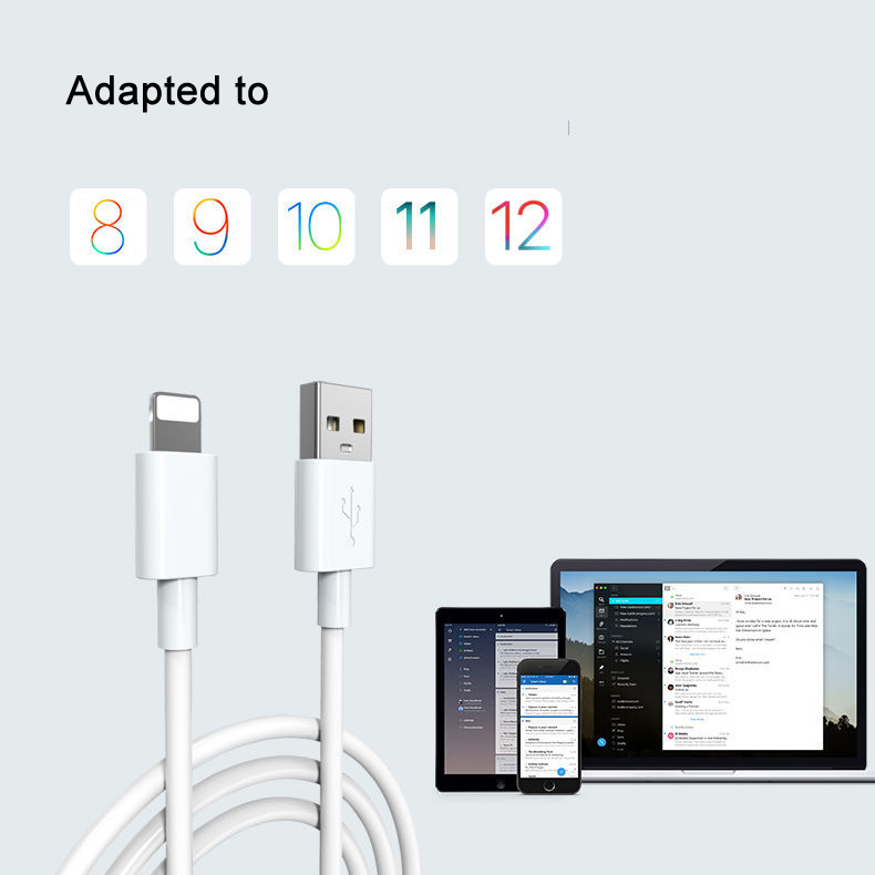 Usb-кабель для быстрой зарядки и передачи данных для Iphone 12 11 X Pro Max, 1 м