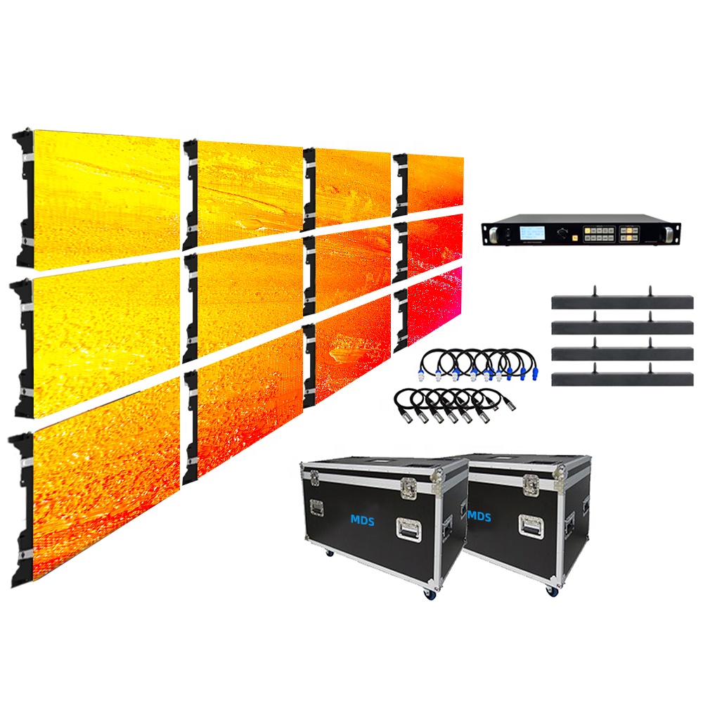 Full color Led Video Wall P2.6 P2.9 P3.9 aluminum portable stage rental indoor outdoor led wall display screen 7ft*5ft