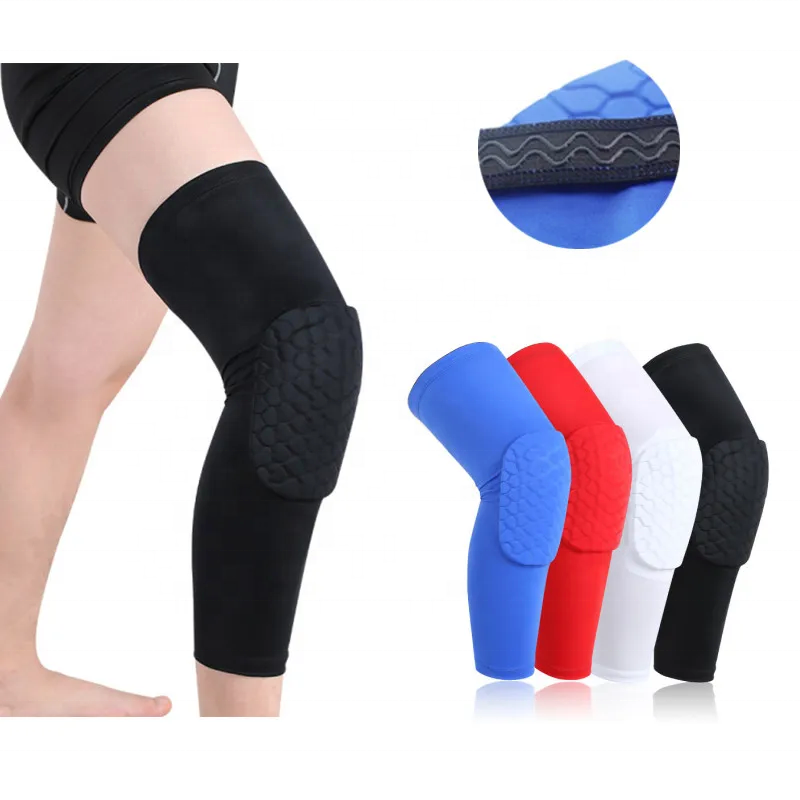 Basketball Volleyball Knee Pads Honeycomb Foam Support Compression Leg Sleeve Knee Brace Support Sport Kneepad Fitness Equipment