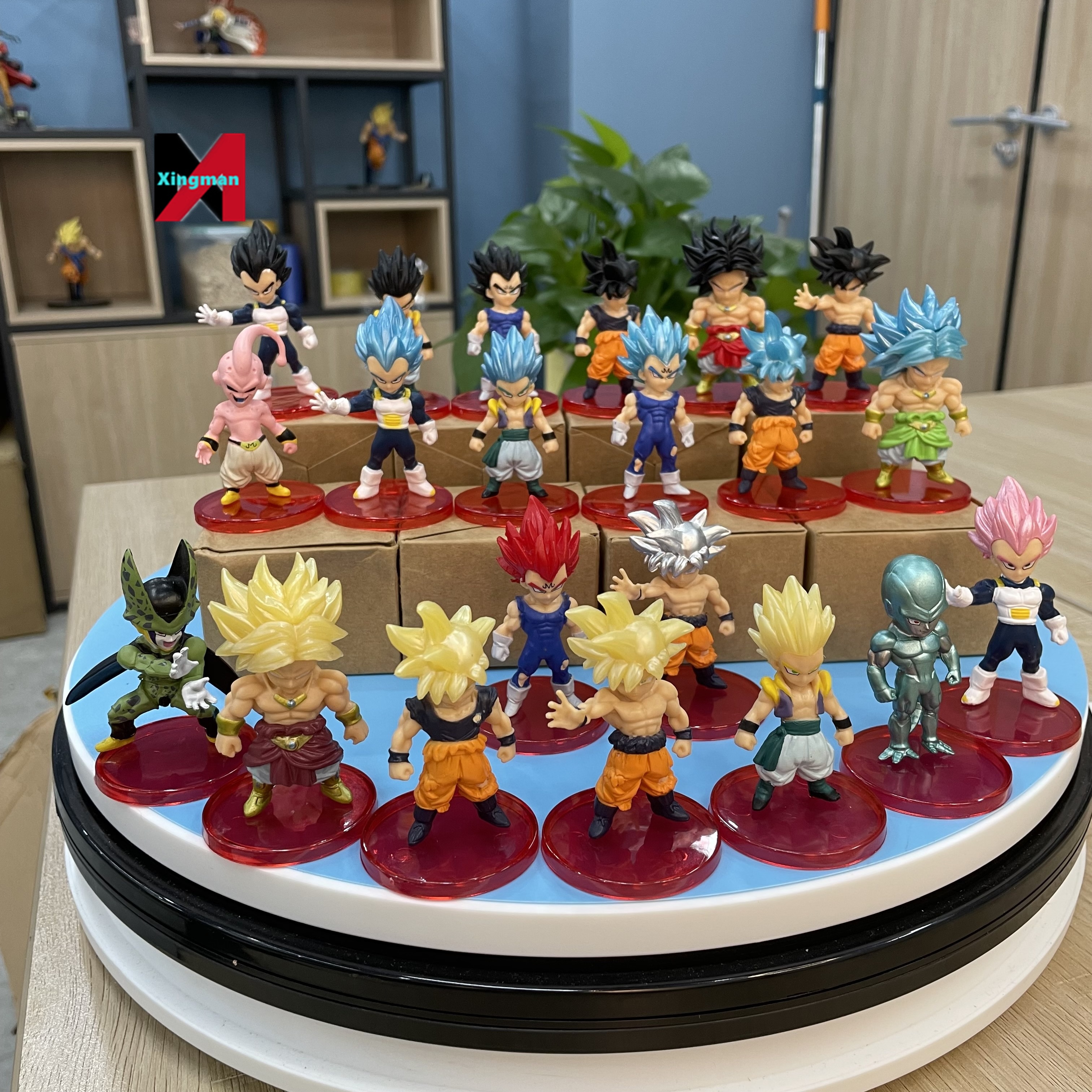 Оптовые продажи 21 шт./Компл. Япония аниме Dragon Ball Z Фигурки игрушки ПВХ фигурки аниме набор