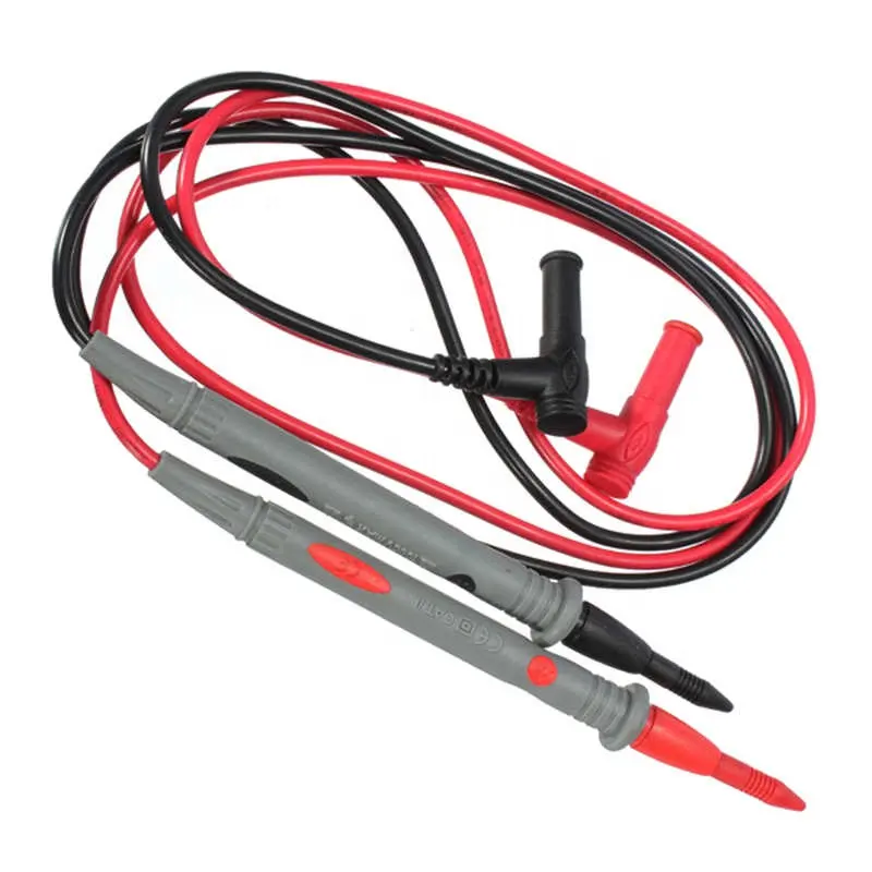 NEW 1 Pair 1000V 20A Banana Universal Multimeter Test Probe Leads Cable Black/Red Beryllium Copper High Quality