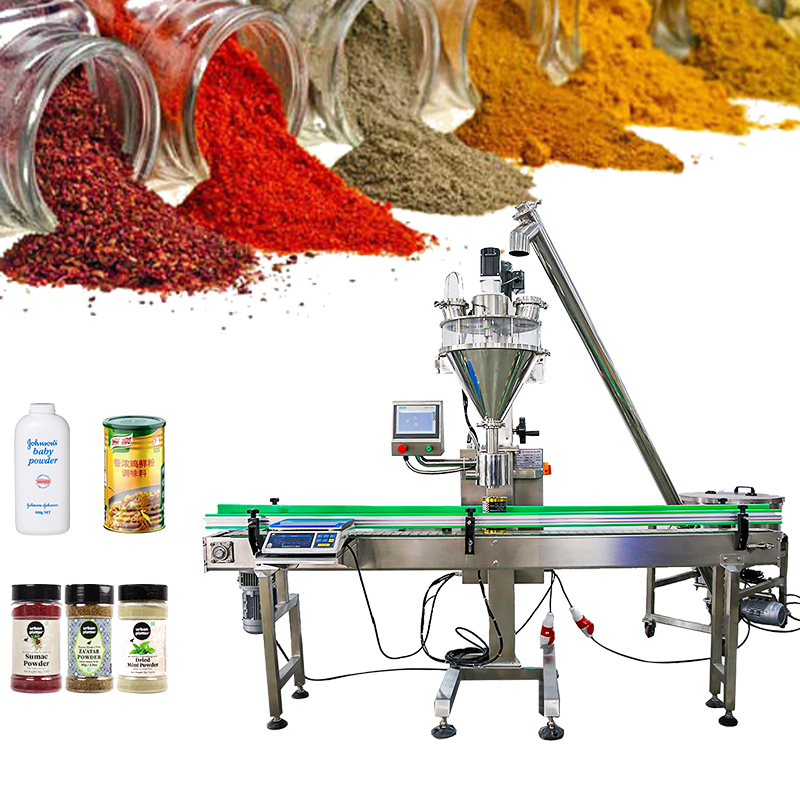 Automatic Spice Powder Packaging Filling Machine Cans Bottling Filler Spices Powder Filling Packing Machine