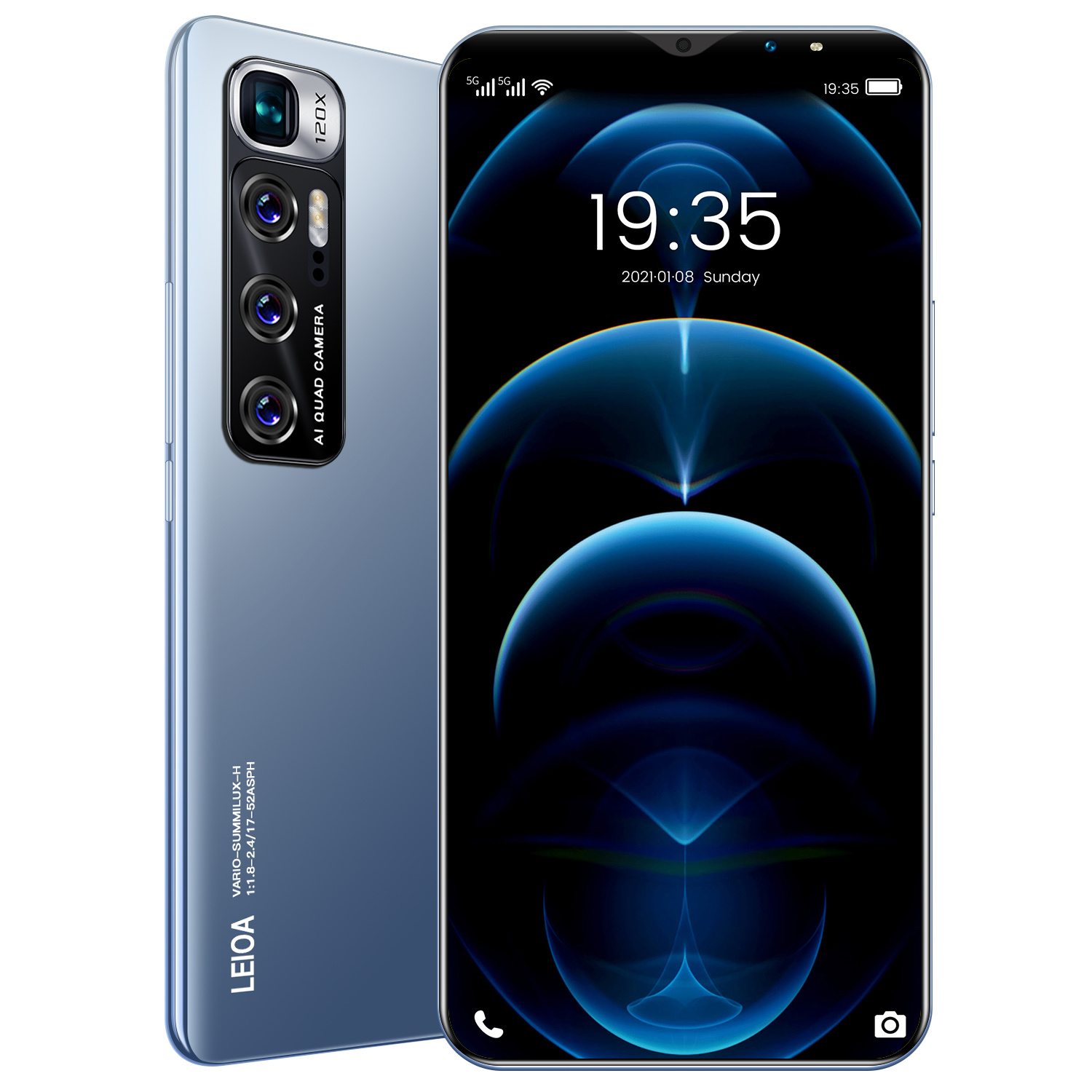 Новые мобильные телефоны M10 Plus 6,1 дюймов 12 Гб ОЗУ 512 Гб ПЗУ смартфоны с двумя SIM-картами HD-экран распознавание лица/отпечатков пальцев 5G Android сотовый телефон
