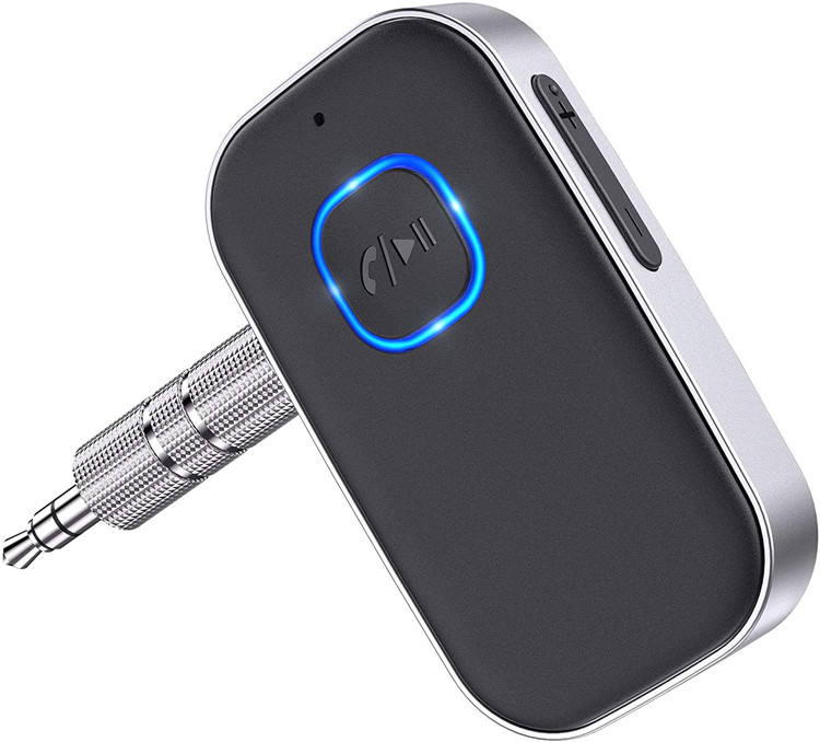 16H часов Bluetooth вспомогательный адаптер музыкальный приемник для автомобиля Hands-Free J22 bluetooth 5,0 приемник 3,5 мм jack bluetooth громкой связи