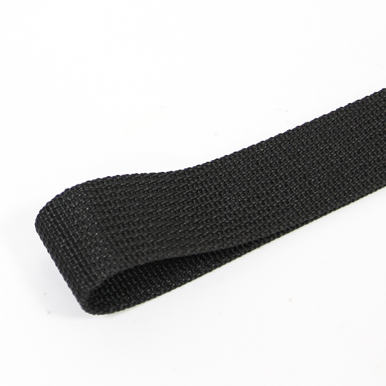 Multi Colors 22.5mm Custom Pit Grain Polypropylene PP Black Webbing for Backpack