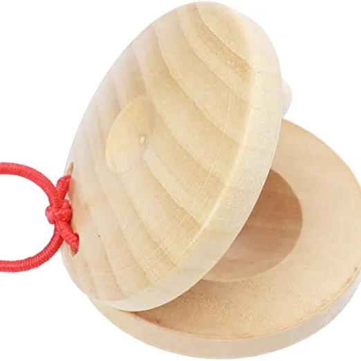 2022 Orff Castanets Percussion Toy Kids Musical Castanet Toy Music Teaching Aid