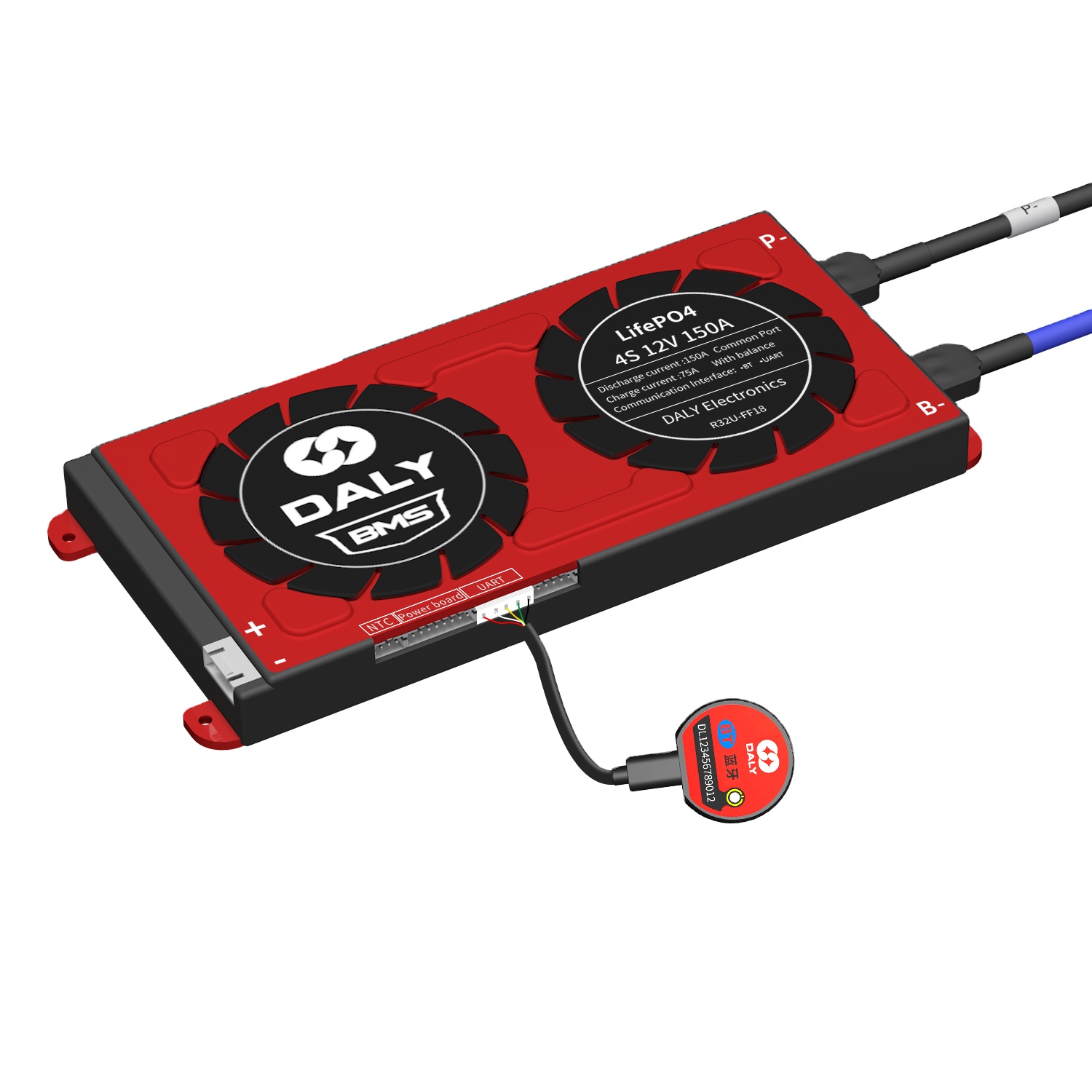 LFP Smart LiFePO4 BMS 4S 12V 8S 24V 16S 48V 150A 200A 250A 300A Solar Storage Lithium Lipo Battery Pack Management System BMS