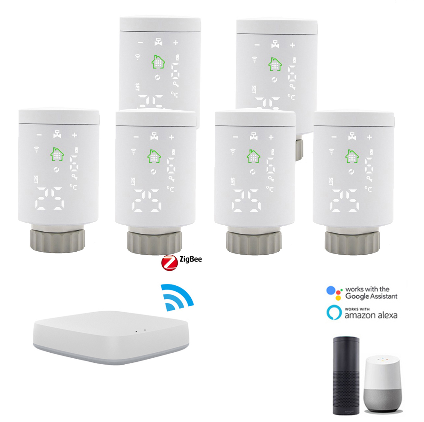 Tuya Smart Life Room термостатический радиатор клапан TRV Zigbee термостат для системы умного дома