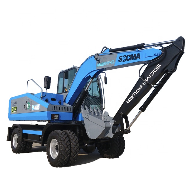 Socma Электрический экскаватор HNE80W-EL колесный экскаватор