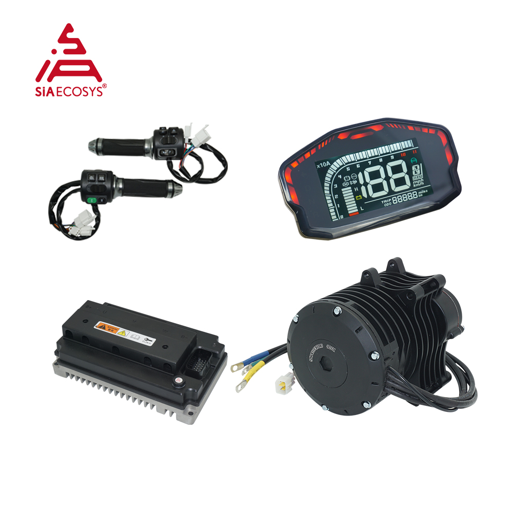 Колесном 138 3000W V3 70H 5500 Вт Максимальный ток непрерывной 72V 100KPH середине приводной двигатель комплект для переоборудования с EM150-2SP контроллер