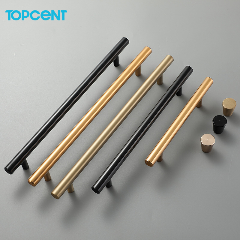 Современные ручки TOPCENT из нержавеющей стали, внутренние металлические ручки, мебельные ручки