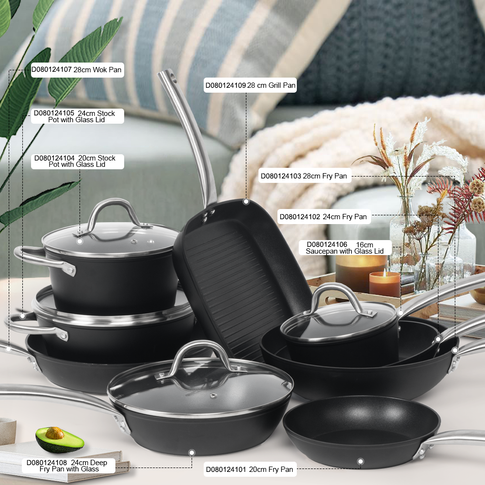 LINK LIFE 20cm 8inch Stockpot Sauce Pot Cooking Pots With Glass Lid,Stainless Steel Soup & Stock pots With Stay-Cool Handles