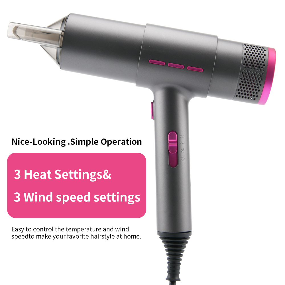 PRITECH Custom Low-noise Household 1200W Hair Blower Professional Salon Ionic Hair Dryer