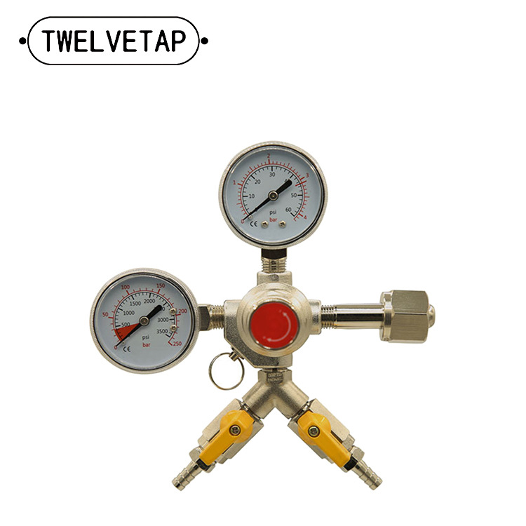 Система Kegerator для домашнего пивоварения, двойной порт, регулятор CO2