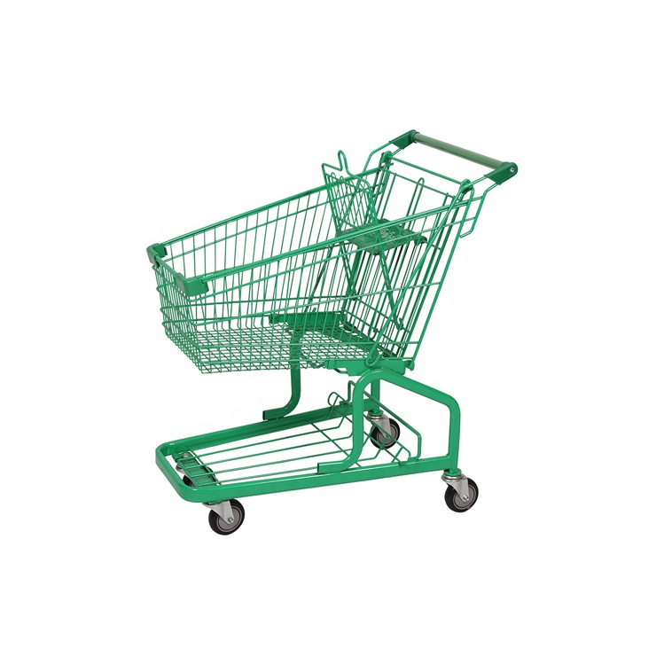 High Quality heavy duty supermarket shopping trolley cart Supply German Metal Shopping Trolley