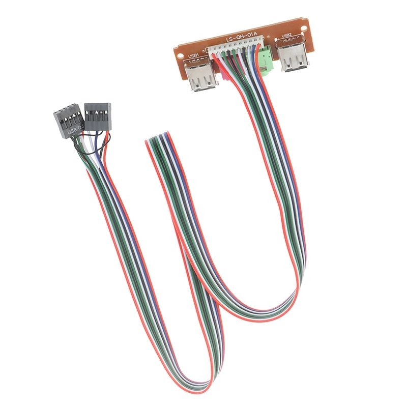 2 USB ПК чехол для компьютера 6,8 см Передняя панель USB аудио порт микрофон кабель для наушников