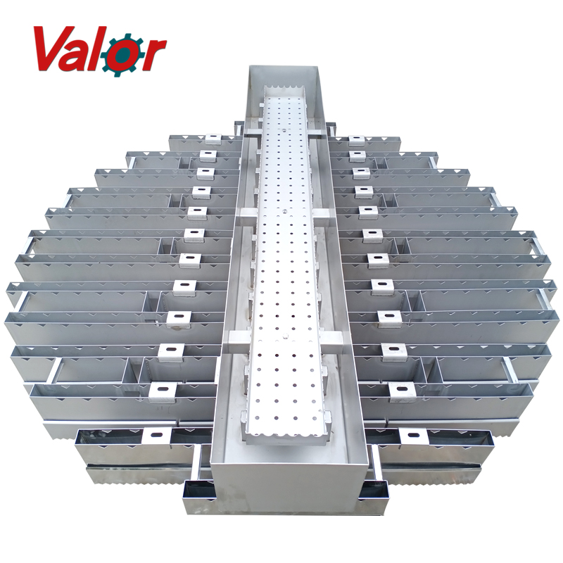 Metal Tower Internals Channel Type Liquid Distributor For Distillation Tower