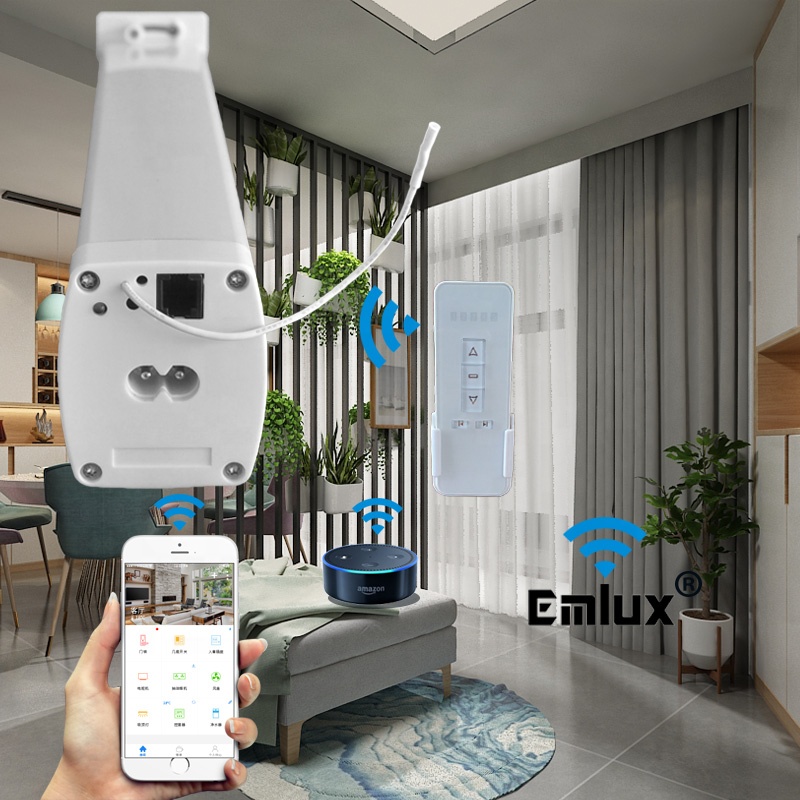 Автоматическая система занавесок Home shade Smart hotel home, Wi-Fi, Электрический мотор для занавесок и трек, автоматический Электрический моторизованный