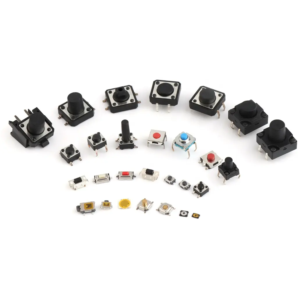 2*4/3*4/3*6/3.7*3.7/4*4/4.5*4.5/5.2*5.2/6*6/7*7/10*10/12*12 Mini Smt Smd Dip Push button Tact Switches Tactile Switch