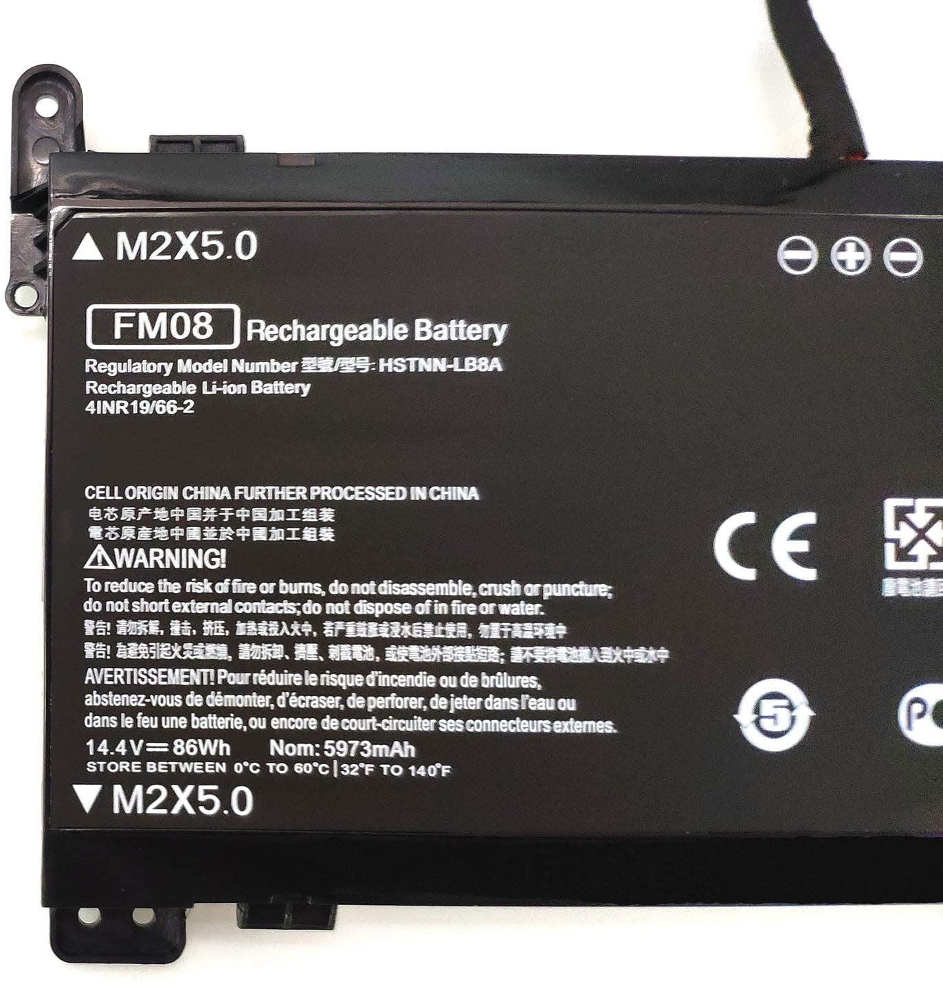 FM08 16-Pin Replacement Battery 14.4V 86Wh for HP Omen 17-AN013TX 17-AN014TX 17-AN014NG 17-an008ur Series Laptop Battery