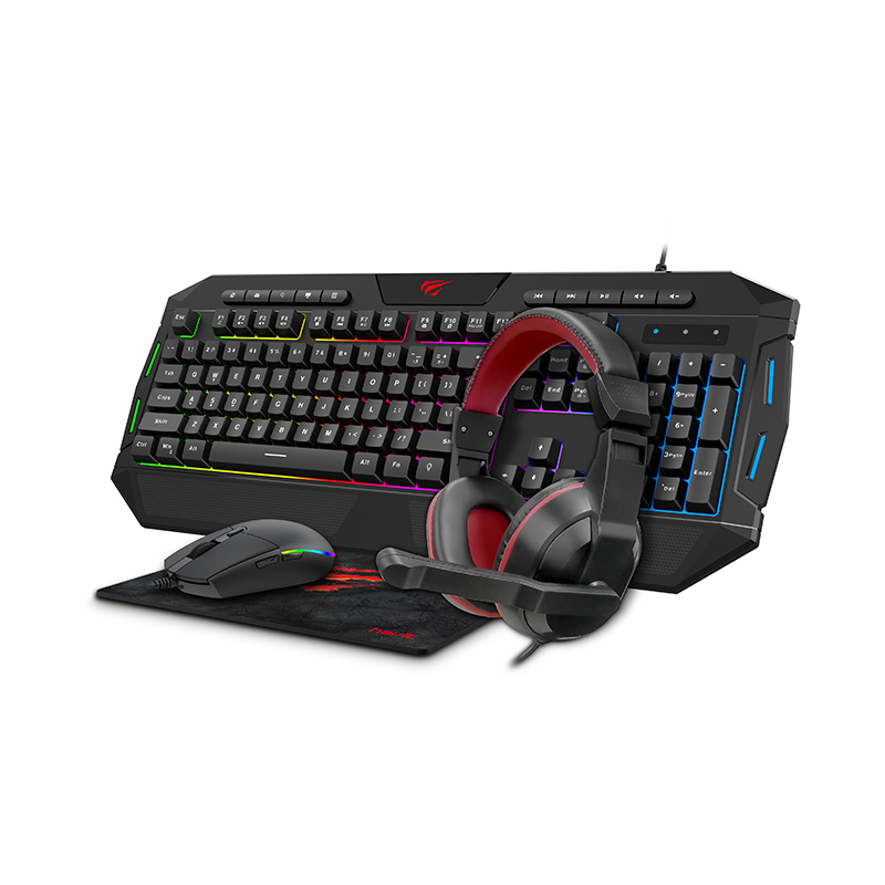 KB501Cm Havit 19 Anti-Ghosting 114 ключ машинка ПК игровой коврик для мыши и клавиатуры гарнитуры комбо