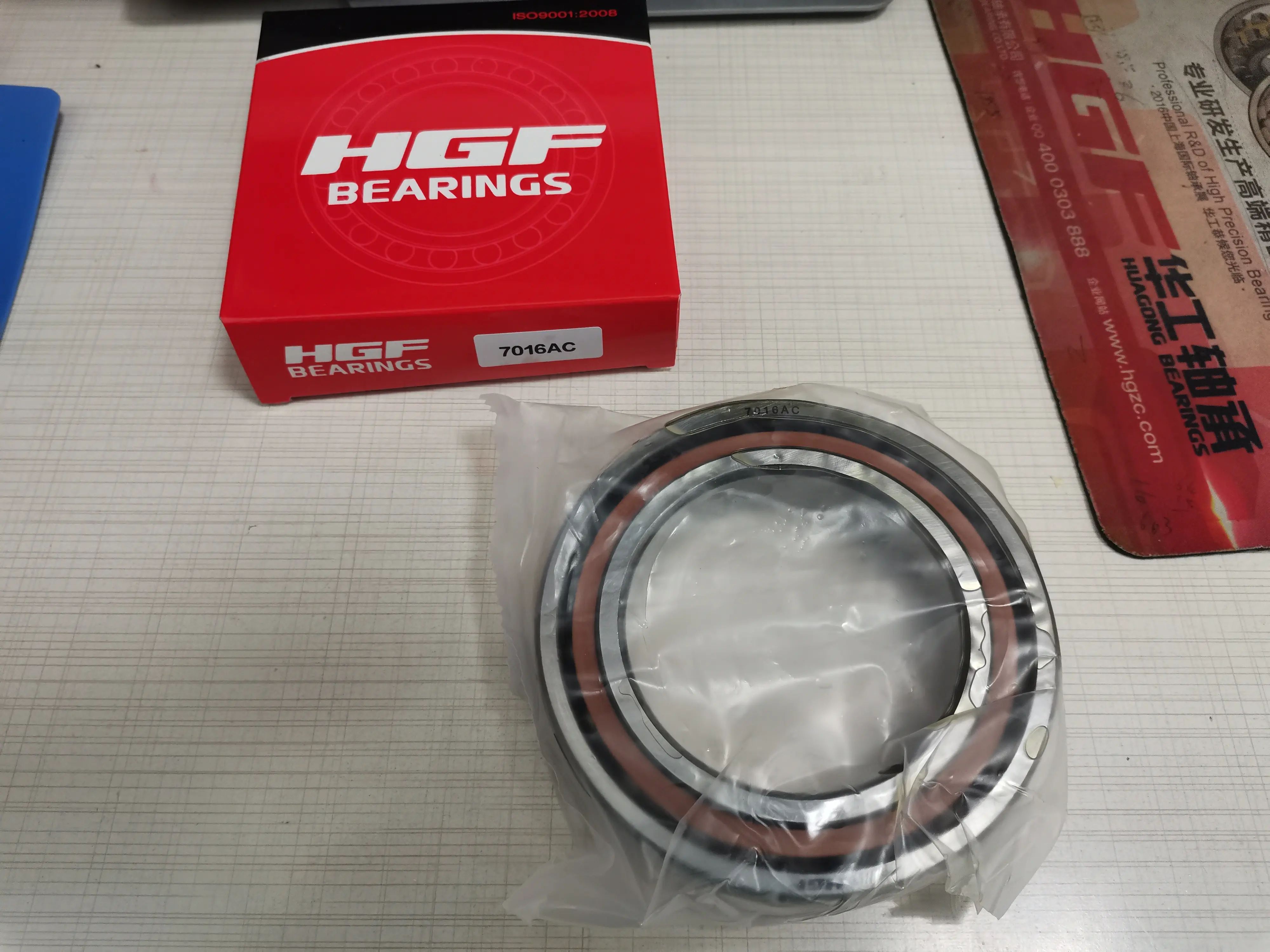 China Bearing Manufacturer High Speed 7016 AC 7016 ACM Single Row Angular Contact Bearings 80x125x22mm