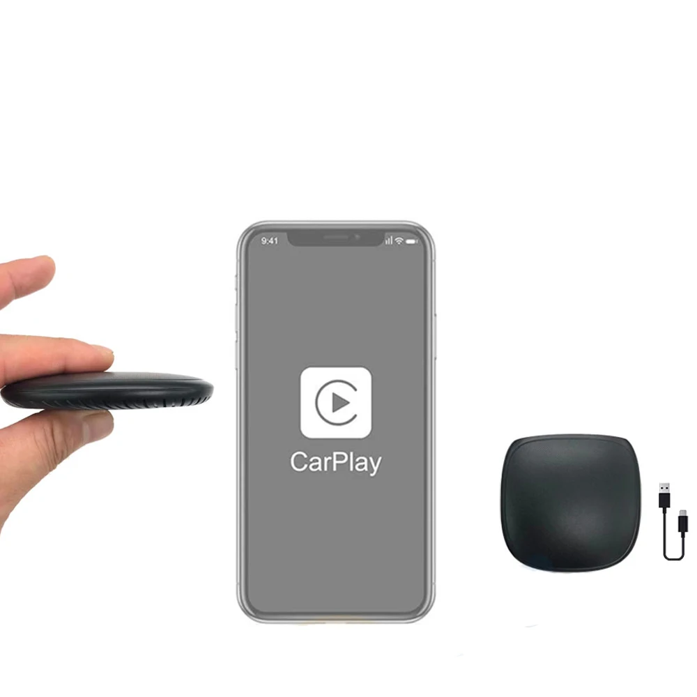 Applepie Mini Wireless CarPlay Ai Box 4+64G Android 9.0 Car Multimedia Dongle For The Original Car Built-in Wired Apple CarPlay