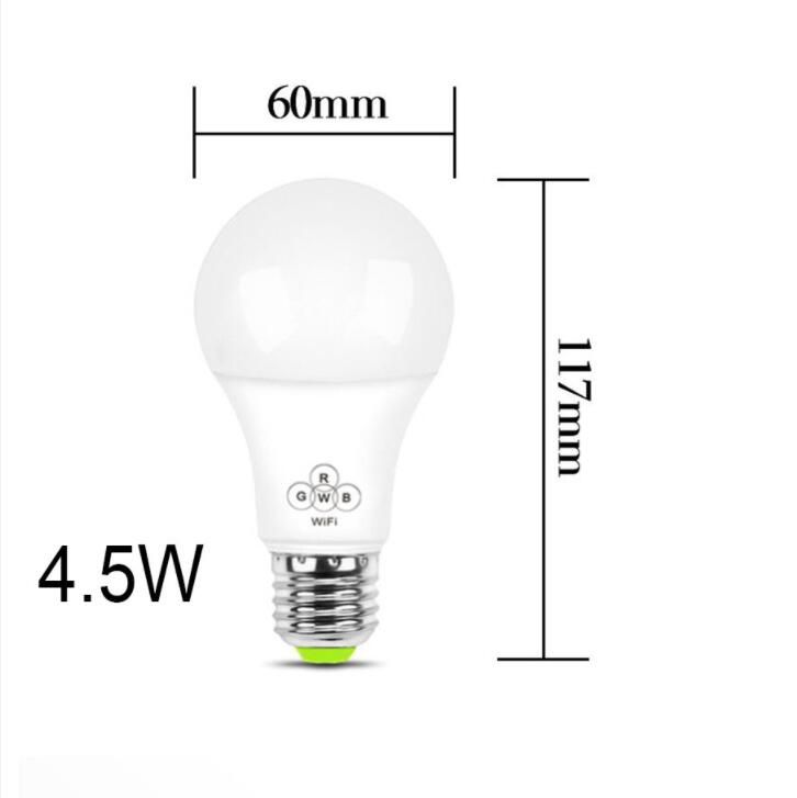 Горячие slaes Google дома alexa IOS/Android e27 дома затемнения Wi Fi Smart Led rgb лампочки Smart лампочки