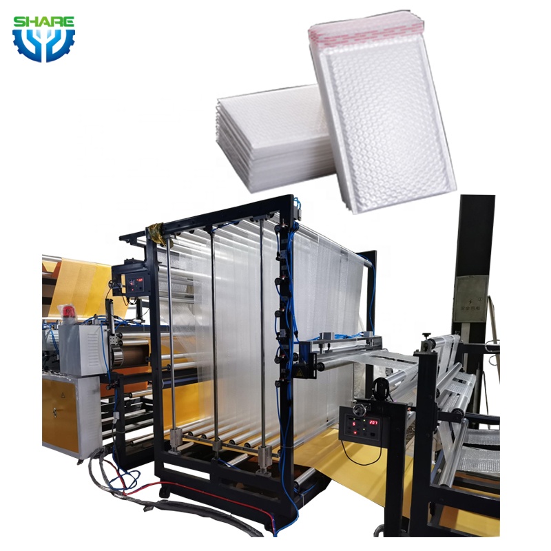 Air bubble bag mailer envelope making machine bubble plastic bag machine making