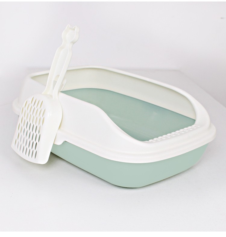 high quality Semi-enclosed plastic Cat Litter Box