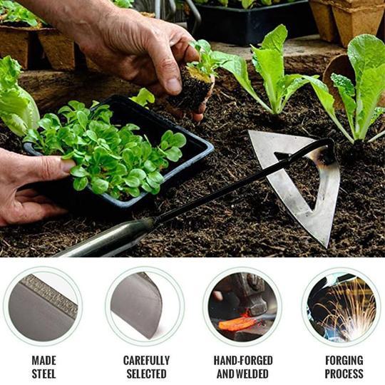 Garden Tool Hand Shovel Weed Puller All-steel Hardened Hollow Hoe Without Handle