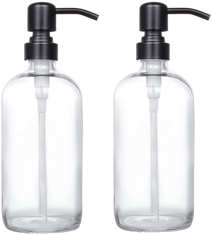 200ml Glass Cosmetic Oil Dropper Bottle Cosmetics Violet Glass Lotion Spray Pump Bottles Containers