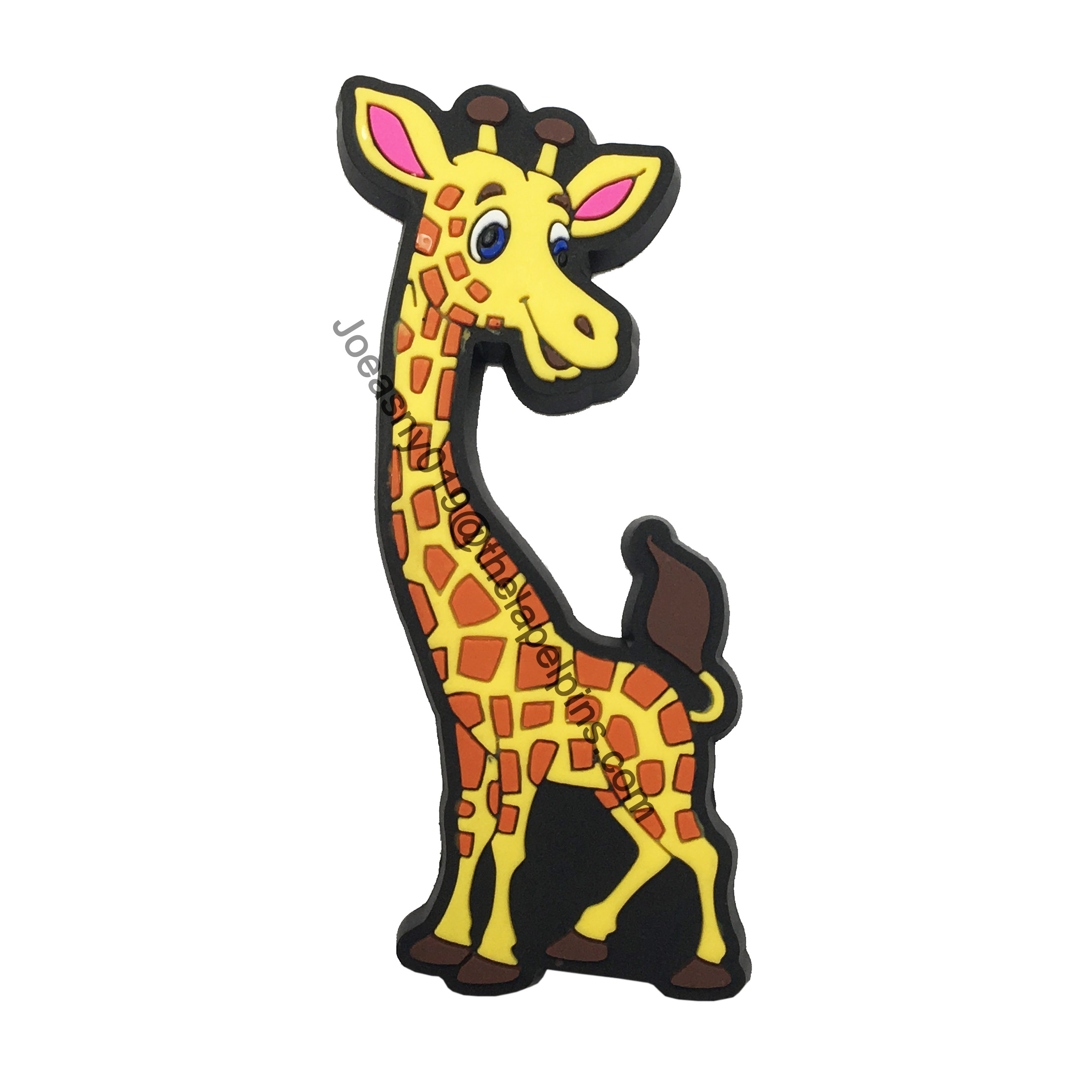 Promotional 3D cartoon deer shape spft pvc fridge magnet