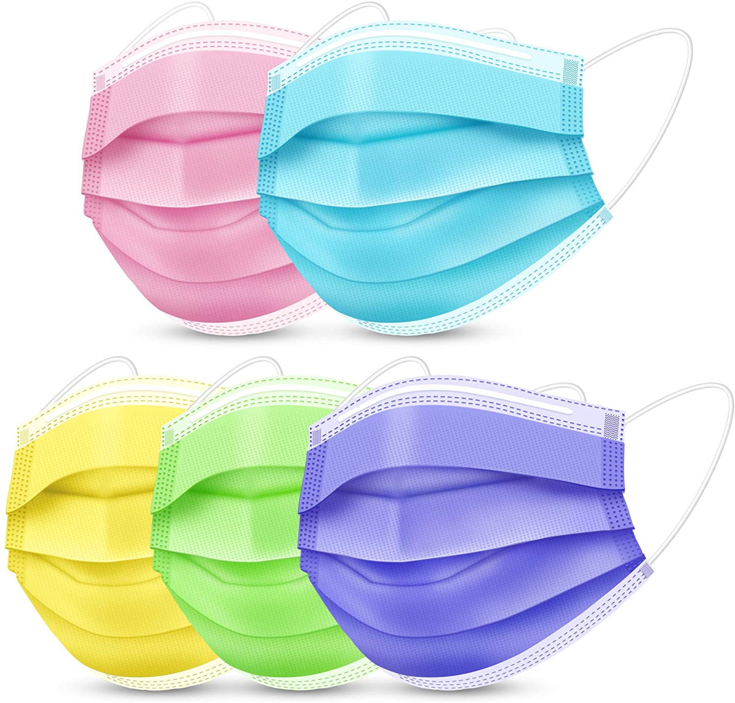Одноразовые 3 слоя маска для лица на Защитная крышка маска, mascarillas desechables colores, mascarilla quirurgica негра