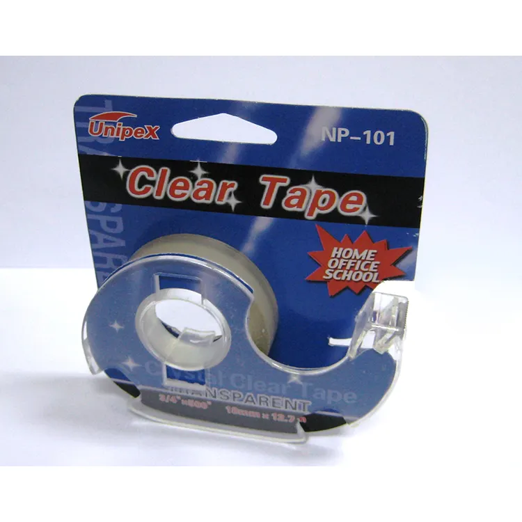 Office/School Daily Use Clear Stationery Tape with Dispenser