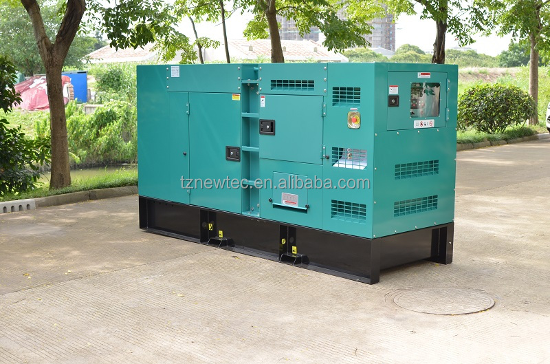 Silent enclosed Industrial power plant 80kw 100kw 100kva 125kva diesel generator powered by Cummins engine