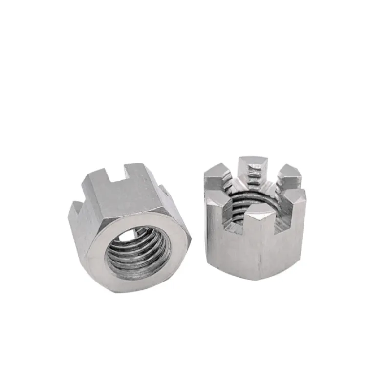 manufacture price DIN935 stainless steel A2-70 Waxed Hex Slotted Castle Nuts