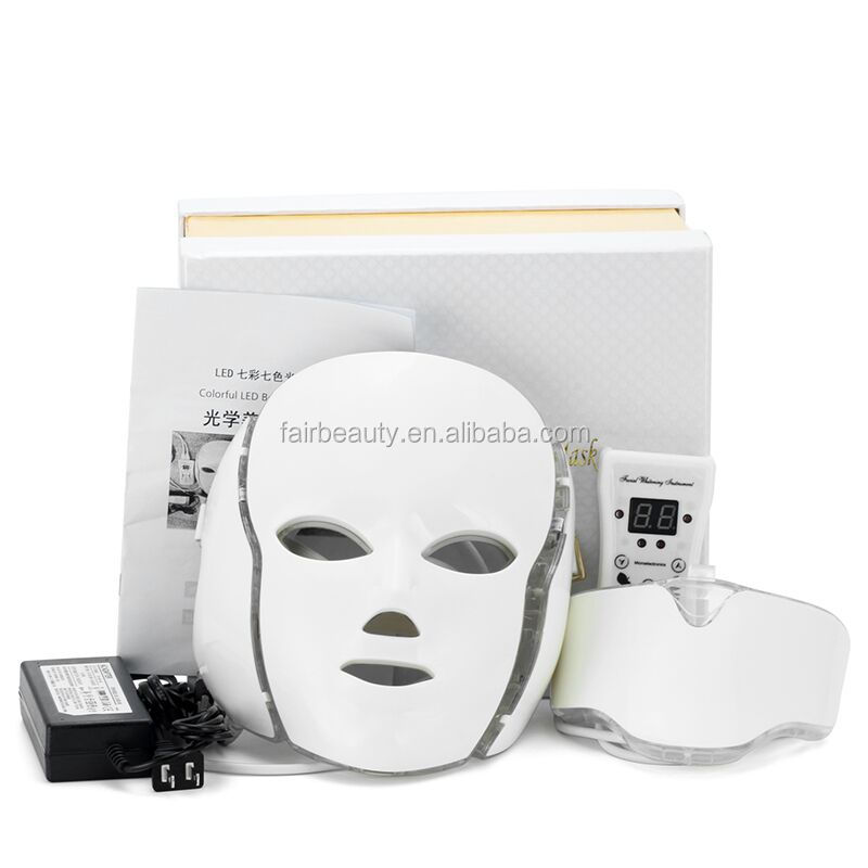 Best quality CE 7 Colors Skin Rejuvenation Pdt Led Light Therapy Mask beauty device