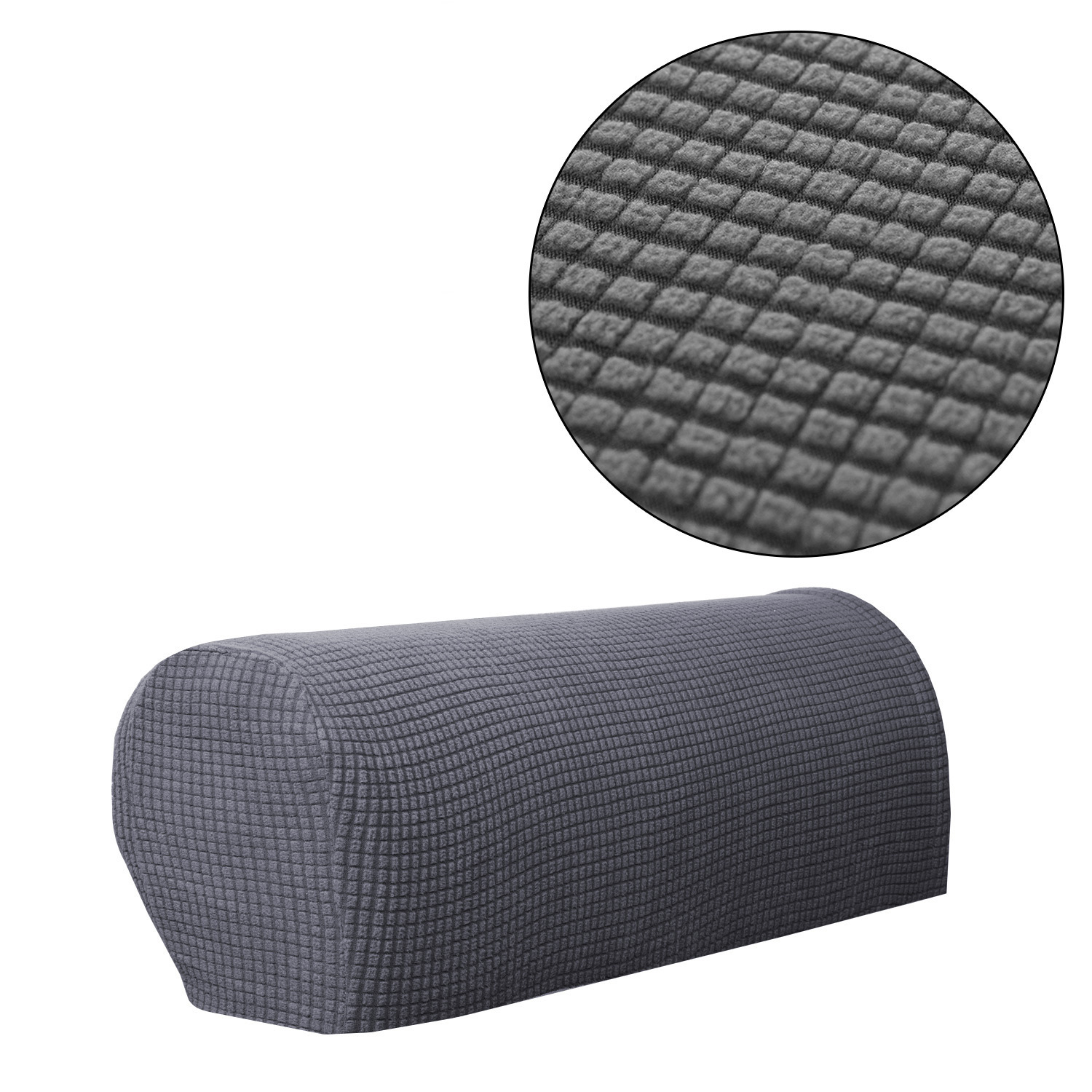 Custom protective sofa arm covers plush fabric sofa armrest cover