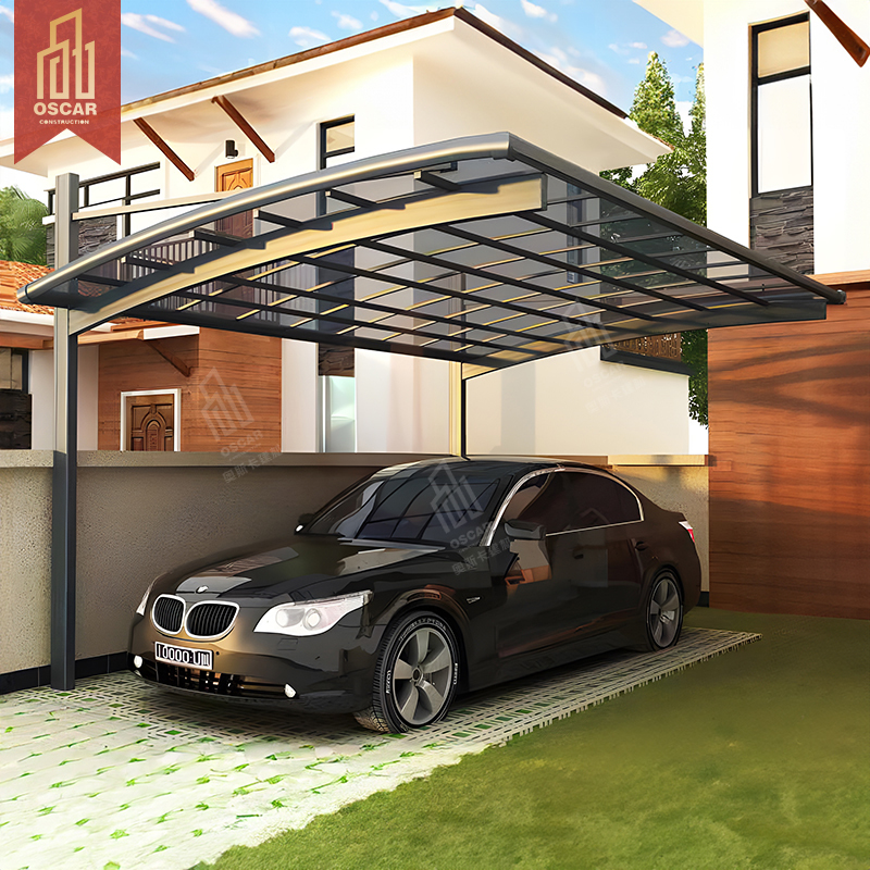 Chinese Suppliers Prefab Buildings Construction Material Making Machinery Factory Warehouses Steel Frame Build Design Carport