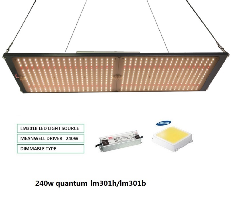 ELG 550 V2 240 Вт Samsung квантовый светодиодный светильник для выращивания qb288 lm301b 3500k 660 нм, комплект светодиодного светильника для выращивания