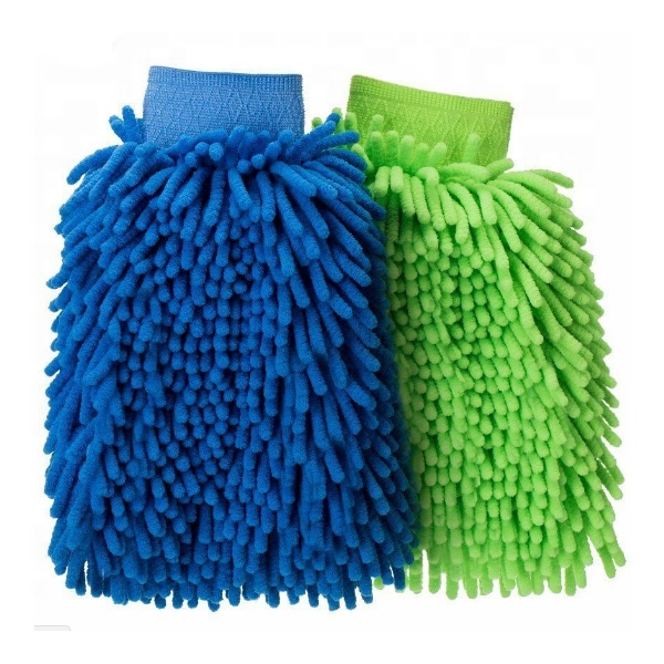 Double side Chenille Mitts Microfiber Wash Mitt for Car Washing Cleaning