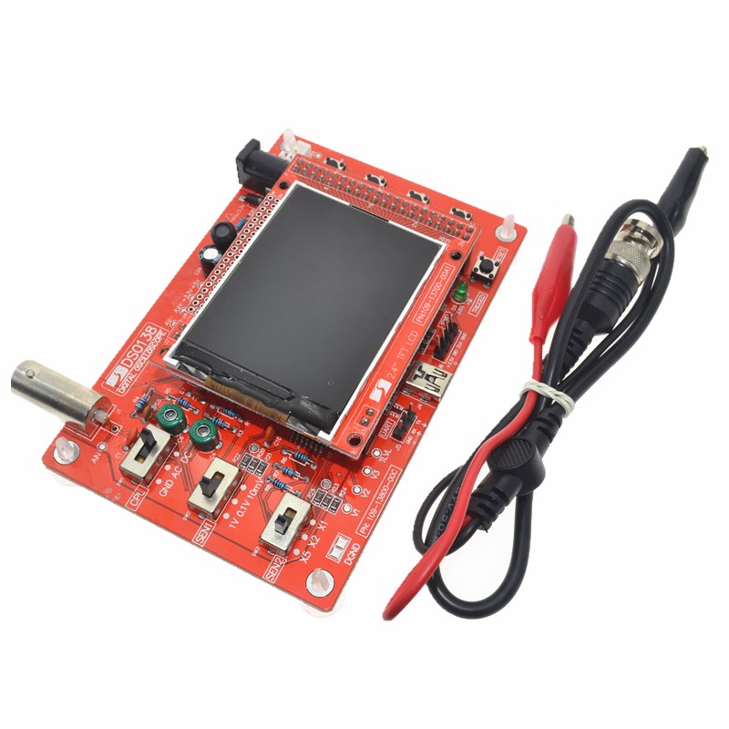 Спаянный DSO138 2,4 "TFT карманный цифровой осциллограф, набор SMD спаянный + акриловый корпус для самостоятельной сборки DSO138