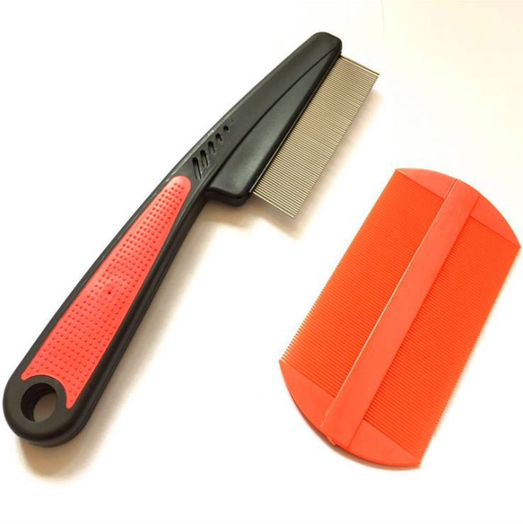 Pet supplies stainless steel hair care tool fur clean grooming flea dog combs