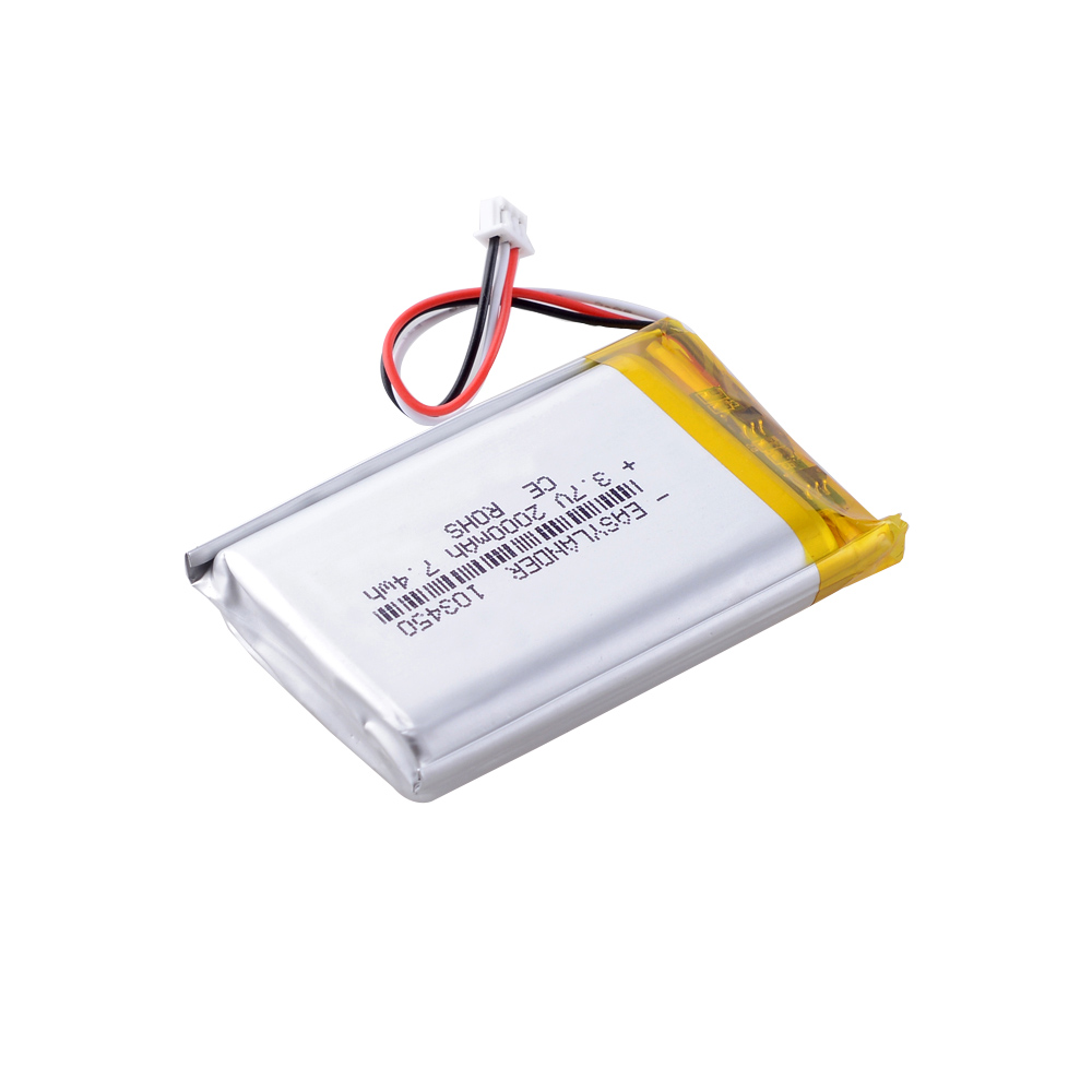103450 3,7 V 2000mah JSTPH 1,25 3P lipo полимерная литиевая аккумуляторная батарея для MP3 GPS навигатор DVD рекордер гарнитура электронная книга