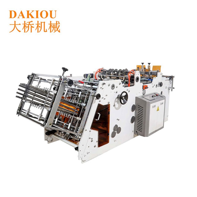 Computerized Paper Lunch Box Making Machine Carton Erecting Machine For Hamburger,packing,cake Box