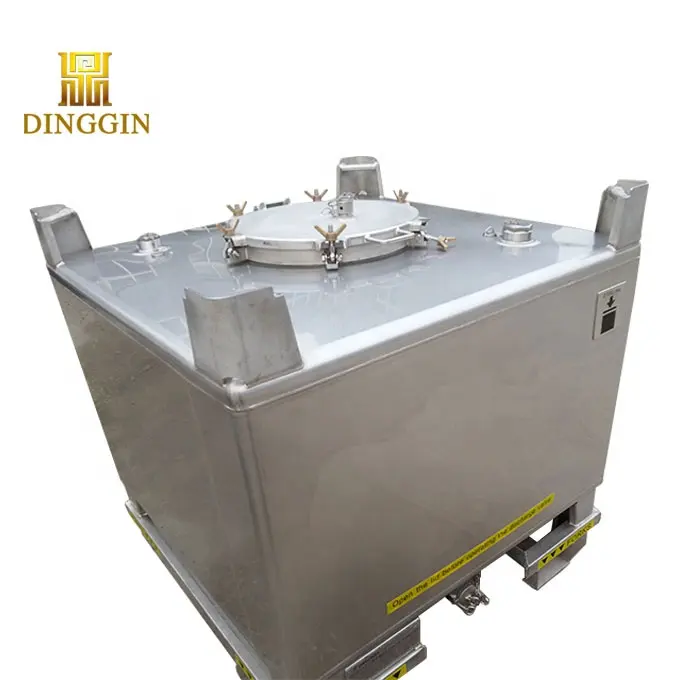 Stainless Steel Intermediate Bulk Fuel tank container UN31A/Y Approval ISO9001 manufacturer IBC Tote Tank Container manufacturer