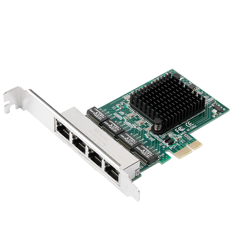 Серверная сетевая карта RTL8111G/E/F PCIe, 4 порта, 10/100/1000 м, гигабитная Ethernet Lan-карта, поддержка полного дуплекса/полудуплекса