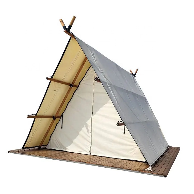 PoeticExist Outfitter Grand Timber Glamping Event Toile Automatic Camping with Skylights Air Inflatable Pole Oxford Ridge Tent